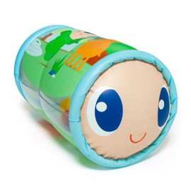 MOLTO Inflatable Sensory Roller for Babies - Gusy Light Design - Stimulates Crawling and Coordination - with Chime Balls - from 0 Months - 45 x 22 cm
