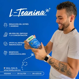 Heally Hombre y Mujer Multivitamínico Energía con Ácido Hialurónico y Omega-3, Sabor Fresa y Granada, 100% Natural, Sin Azúcar ni Gluten y Multivitamínico con Omega-3, L-Teanina y Probióticos, Sabor Mora Azul, 72 Gomitas, 36 Días, Sin Azúcar ni Gluten