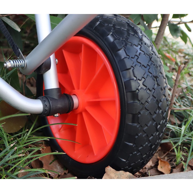 METER STAR 2pc 10" Kayak Cart Wheels, Puncture-Proof Tire Wheel