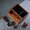 KNODOS 51mm Espresso Knock Box and Tamping Station – Walnut