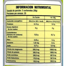 Citrato De Magnesio Y Potasio Frutos Rojos 600 G Supra Natur