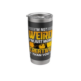 I'm Not Weird I'm Just More Creative Than You Japanese Anime Stainless Steel Insulated Tumbler