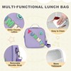Kids Lunch Box Insulated Reusable Lunch Bag, Purple - Yummy