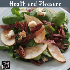 Oh! Nuts Pecans in Shell - Raw - 100% Natural - 2 lb - High-Protein Pecans - Packed in New York Zip-Seal Bag for Exceptional Freshness