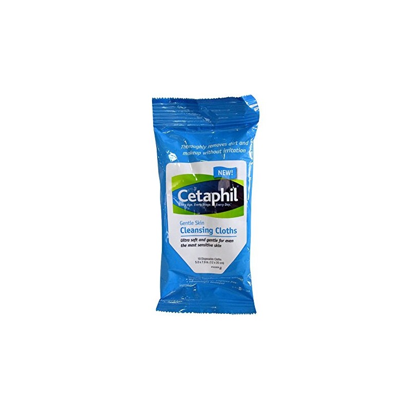 Cetaphil Skin Cleansing Cloths, 10 ea (Pack of 4)