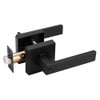 Probrico Entry Door Levers Matte Black with Keys, Heavy Duty