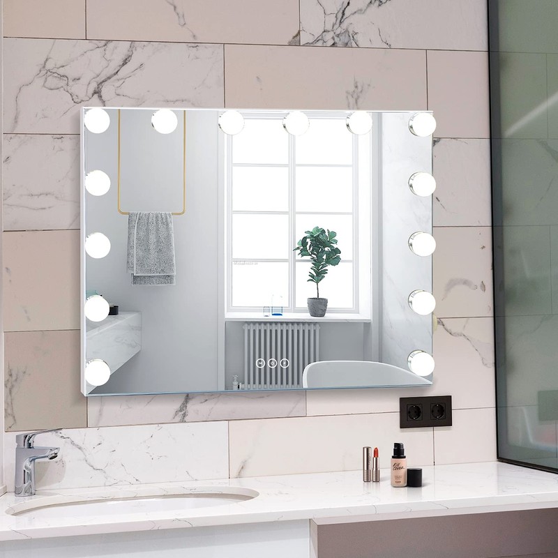 NUSVAN Vanity Mirror with Lights Lighted Makeup Mirror with Dimmable