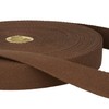 2 Metres Dark Brown Cotton Webbing, Heavy Duty 25mm Wide
