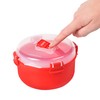 Sistema Microwave Collection Round Bowl, 30.4 oz./0.9 L, Red