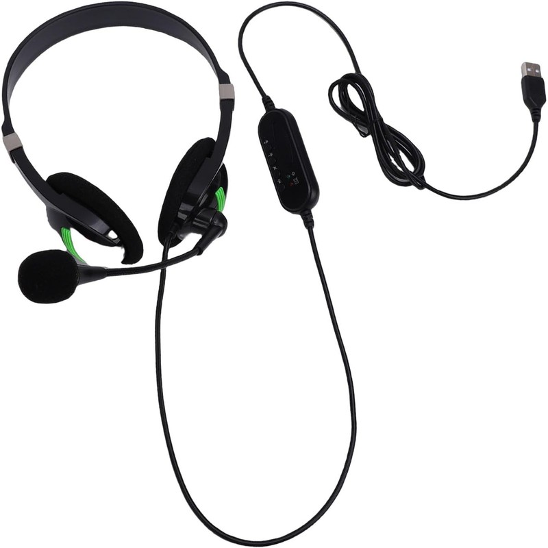 Hidyliu Auriculares USB con Micrófono con Cancelación de Ruido