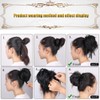 SIADEE Tousled Updo Messy Bun Hair Piece Scrunchies Synthetic Wavy