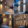 Modern Outdoor Wall Light with Dusk to Dawn Sensor, Exterior