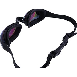 Transparent Swim Goggles - Pool Goggles with 3pcs Adjustable Nose Bridge and Silicone Earplugs with Anti Fog Technology, No Leaking, UV Protection for Adult Men Women Kids