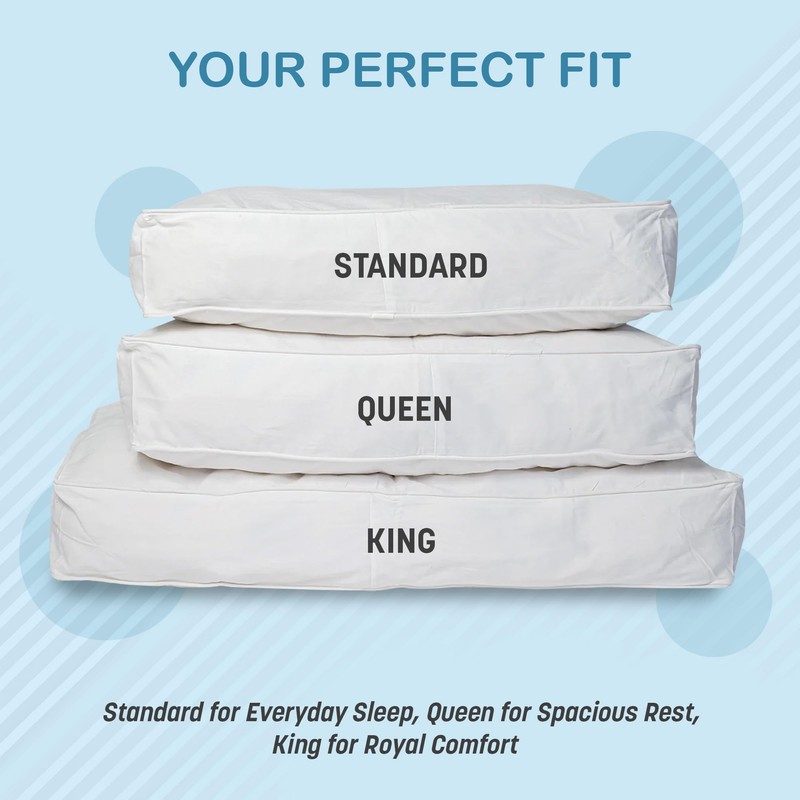 Turmerry Gusseted Wool Pillows (King)