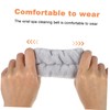 FOMIYES Facial Wristband Set 4 White 4 Grey Spa Headband