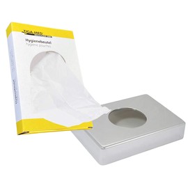 Hygiene Bags 5 x 30 Hygiene Bags Plus Dispenser for Wall Mounting Bag PE