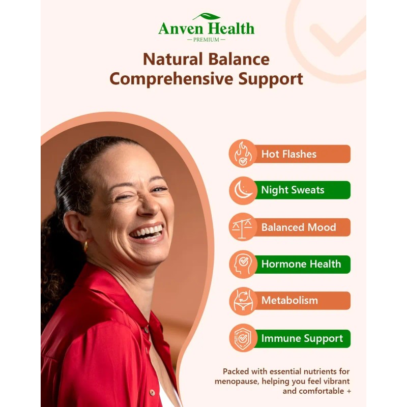 Anven Health Menopausia Probióticos Y Vitaminas Mujer