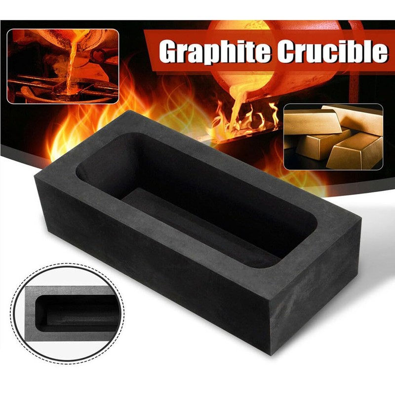 VILLCASE Graphite Melting Pot Casting Molds for Metal Finishing Copper