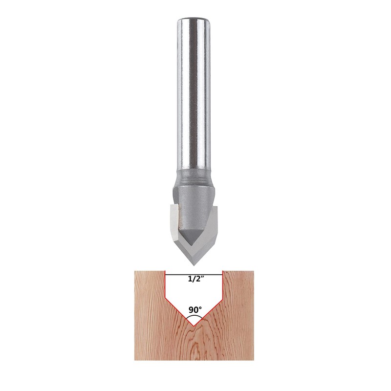 SpeTool V Groove Router Bit Chamfer Router Bits Solid Carbide