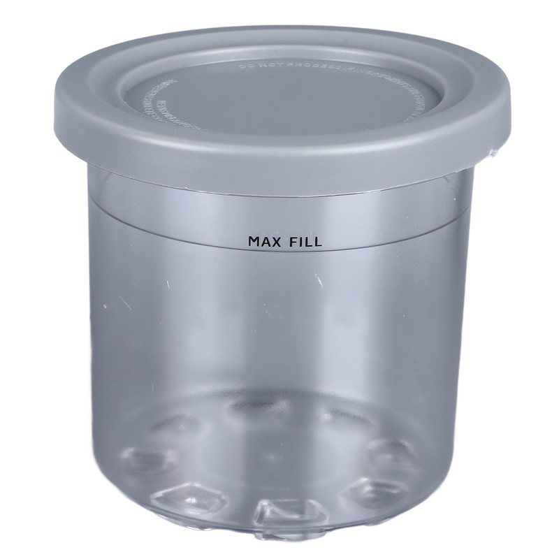 4Pcs Ice Cream Pints Containers and Lids Large Capacity Round