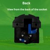 Flush Mounted 240V 16A Caravan Socket with Hinged Lid –