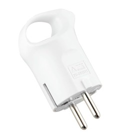 16A 4.8mm White Plug with Ring Ideal for Safe and Efficient Connections Ensuring Quality and Durability of All Electrical Appliances