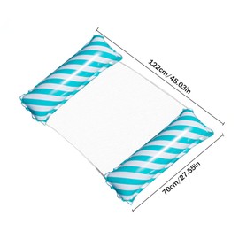 Seasboes Inflatable Water Hammock Swimming Bed 4-in-1 Water Hammock Lounge Chair Pool Lounge Water Hammock Air Mattress Pool Inflatable Hammock for Adults and Children (Blue)