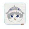 マルシン(Marushin) Mofsand Mini Towel, Jacquard Handkerchief Towel, Shark Nyan Face