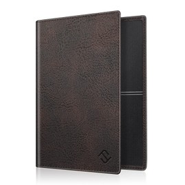 Fintie Vehicle Registration Certificate Case, Ultra-Thin and Lightweight, Credit Card Holder, ID Holder, Made of Synthetic Leather, Dark Brown