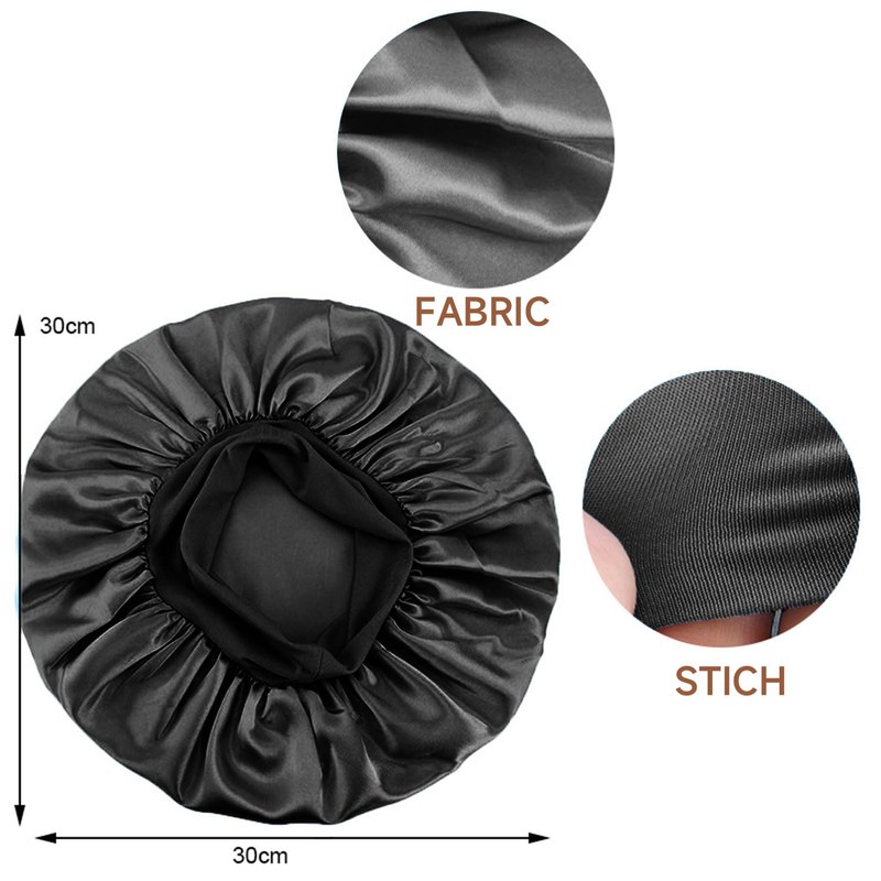 QianMu 4 Piezas Gorro de Seda para Dormir con 100