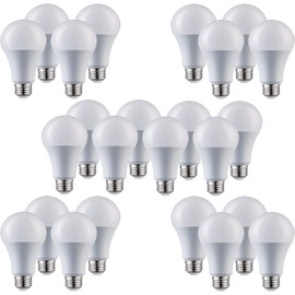 Laborate Lighting A19 LED Light Bulbs - E26, 100W, 1600 Lumens, Bright White 5000K Illumination - Dimmable, Energy Saving Outdoor & Indoor Home, Commercial Lighting - 80+ CRI, 10-Year Life - 24-Pack
