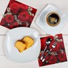 HEKU 100 napkins, 3-ply, 33 x 33 cm, red roses,