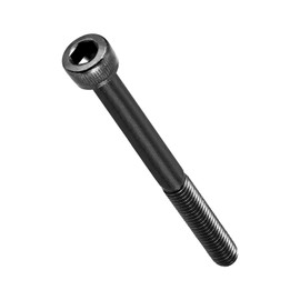 METALLIXITY Hexagon Socket Cap Screws (M5-0.8 x 55) Pack of 30 Allen Screws Carbon Steel Black Oxide DIN 912 UNC Partial Thread for Furniture Pipe Connections Construction Work