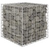 vidaXL Cube Gabion Raised Bed, Steel Wire Gabion Baskets for