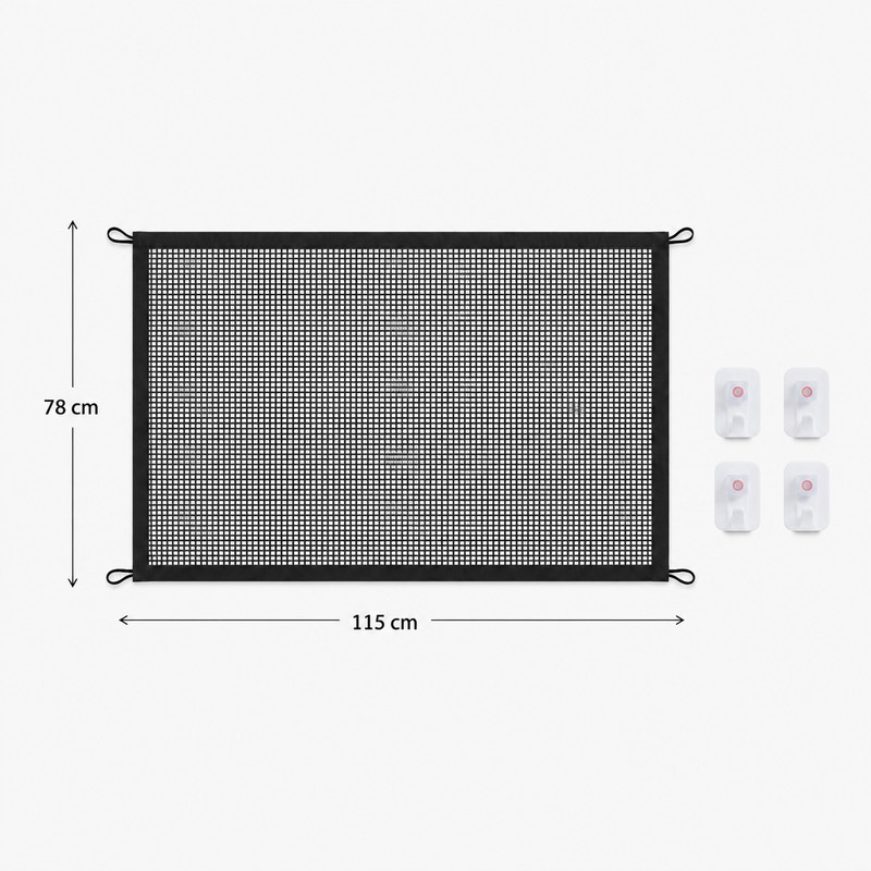 Pet Barrier Gate for Dogs – Foldable Breathable Mesh Fence