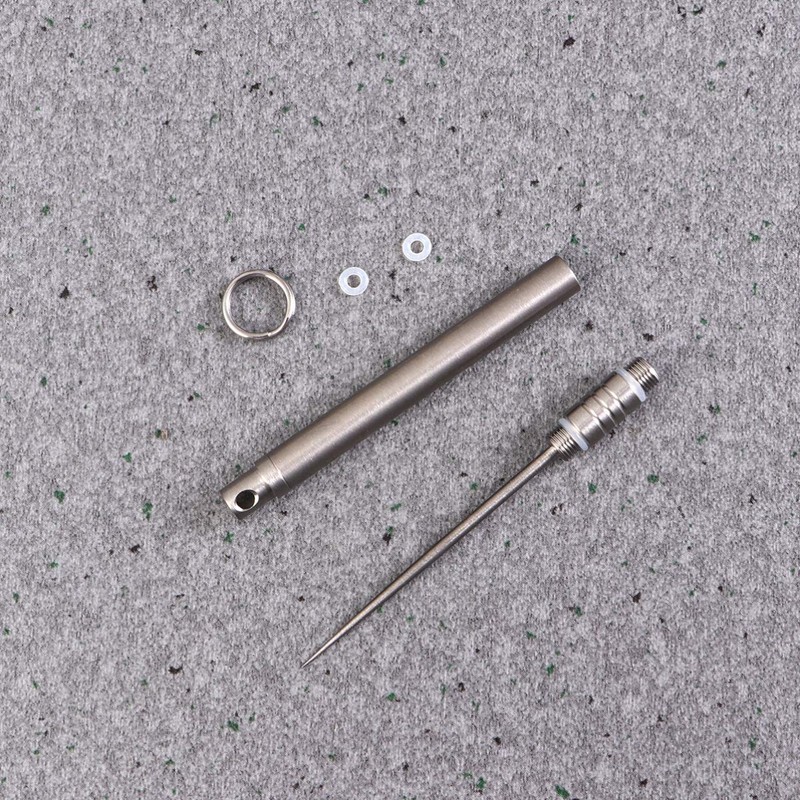 Healifty Titanium Toothpick Metal Fruit Fork Tooth Pick Integrated Tooth