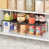 mDesign Shelf Insert for Kitchen Cupboard - Practical Metal Crockery