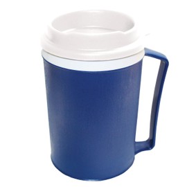 Rehabilitation Advantage Weighted Insulated Mug, Blue for Arthritis/Hand Tremors/Dexterity