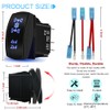Waterproof 4x4 4x2 Rocker Switch On-Off 12V/20A 24V/10A 5Pin SPST