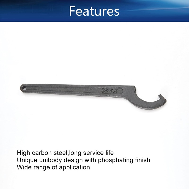 Auniwaig C Hook Wrench Metric Collet Chuck Spanner Multifunctional Hardware