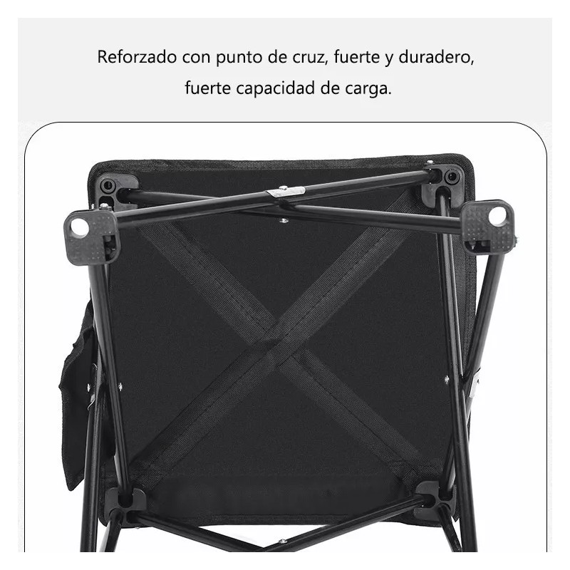 Shuang.W Metal Camping Portatil Para Playa Campo Sillas Plegables