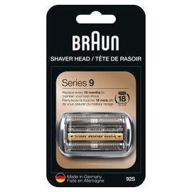Series 9 Men's Electric Shaver Head ORIGINAL Replacement Blade, Silver 92S