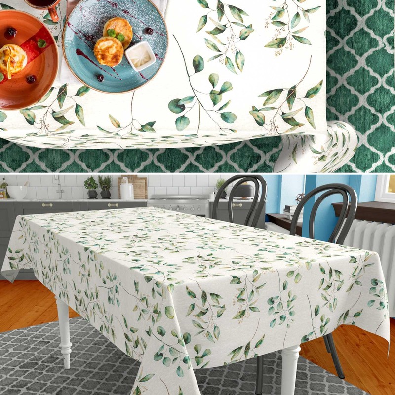 Fabric Tablecloth, Table Linen, Textile, Cotton, Polyester, Fabric, Washable, Easy