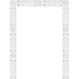 1 Ornament | Relief | Wall | Decor | PU | Shockproof | 360 x 360 mm | Hexim | FR8332 A