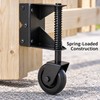 4-Inch Right-Side Spring-Loaded Gate Caster Wheel with 360° Swivel and