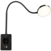 Lunartec Plug Lamp: Dimmable CCT LED Plug Light with Socket,