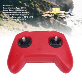 gernie FPV Controller, 8 Channels Racing Drone Simulator, USB Joystick, Compatible with PC/Mac/Android, Joystick Calibration