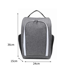 Golf Shoe Bag, Waterproof Shoe Bag Organiser, Travel Shoe Bag, Portable Shoe Bag, Used for Travel Storage, Dustproof Storage, Suitcase, Trolley Case, Hanging Bag, gray, Unisex
