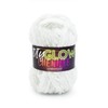 Lion Brand Yarn DIY Glow Chenille Yarn, Pearl