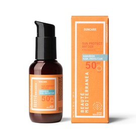 Beauté Mediterranea Sun Protect Antiox Sun Cream SPF 50 Lightweight and Moisturising Protects Face and Neck for All Skin Types 100ml